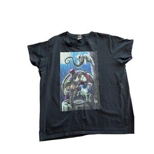 Nightmare Before Christmas Jack & Sally Xl Golden Tee Shirt Unisex